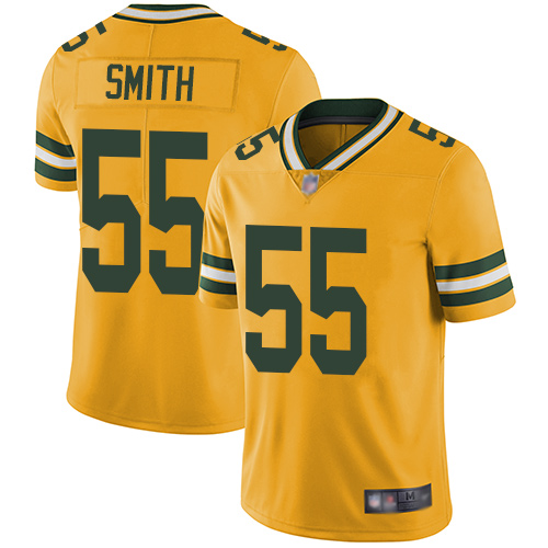 Green Bay Packers Limited Gold Men #55 Smith Za Darius Jersey Nike NFL Rush Vapor Untouchable->women nfl jersey->Women Jersey
